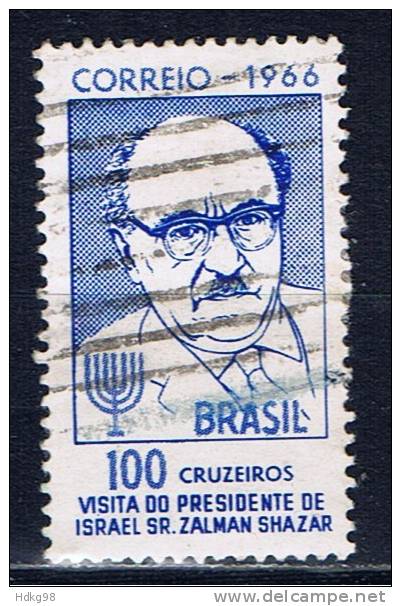 BR+ Brasilien 1966 Mi 1111 Salman Schasar - Oblitérés