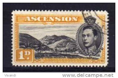 Ascension - 1949 - 1d Definitive (Perf 14) - Used - Ascension (Ile De L')