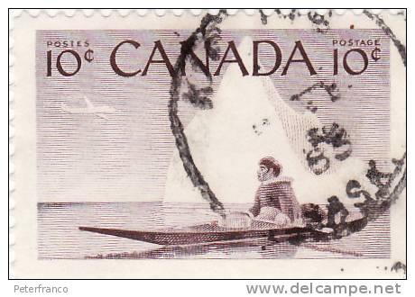 1955 Canada - Kayak - Oblitérés