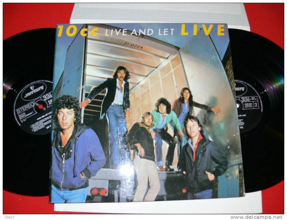 10 CC LIVE AND LET LIVE DEUX DISQUES EDIT MERCURY 1977 - Rock