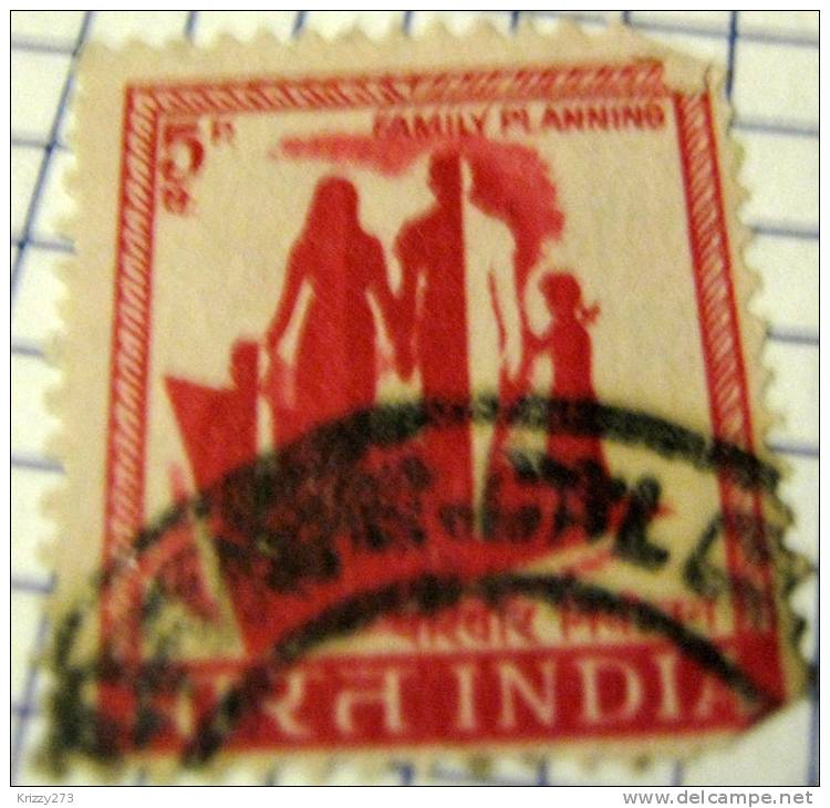 India 1976 Family Planning 5p - Used - Gebraucht