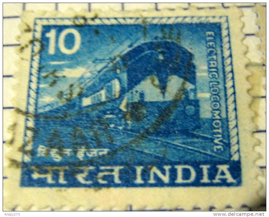 India 1965 Electric Locomotive 10p - Used - Oblitérés