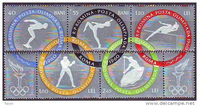 ROMANIA  -   SPORT  -  OLYMPIC GAMES  - ROME - 1960 -  ** MNH - Summer 1960: Rome