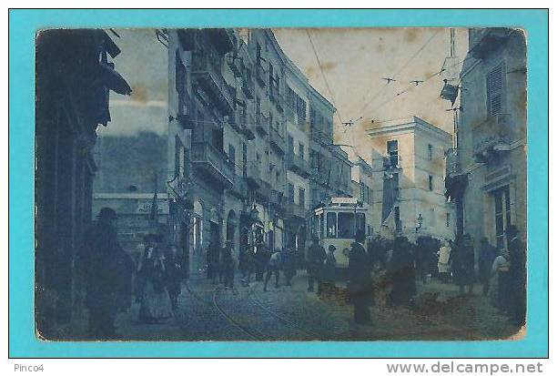 CAGLIARI PIAZZA MARTIRI CARTOLINA FORMATO PICCOLO VIAGGIATA NEL 1916 - Cagliari