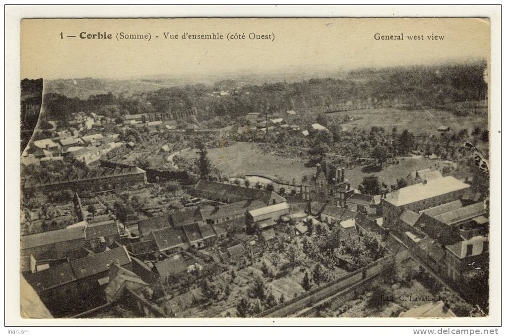 CORBIE  -  Vue D'ensemble Sur La Ville -  Ed. Lavallard, N° 1 - Corbie