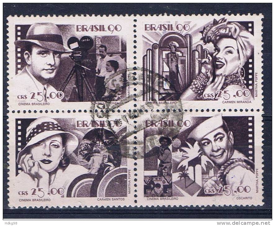 BR+ Brasilien 1990 Mi 2365-68 Filmschauspieler - Used Stamps