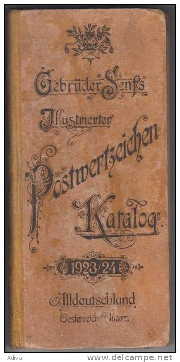 GEBRUDER SENFS ILLUSTREIRTER POSTWERTZEICHEN-KATALOG 1923/24 - Allemagne