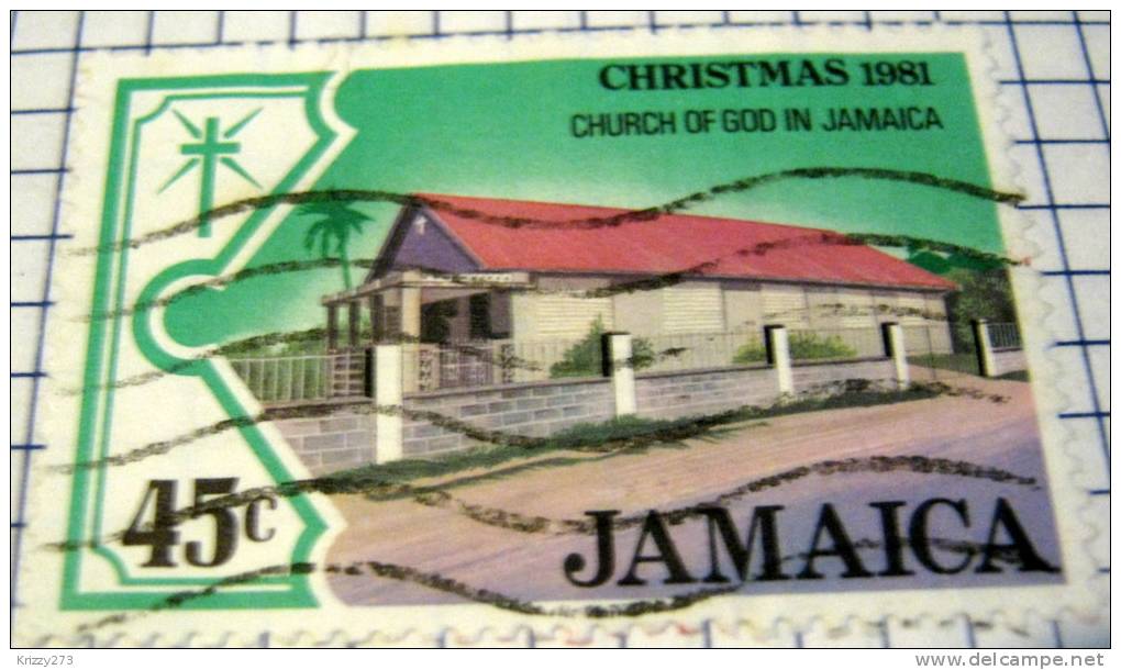 Jamaica 1981 Christmas Church Of God 45c - Used - Jamaica (1962-...)