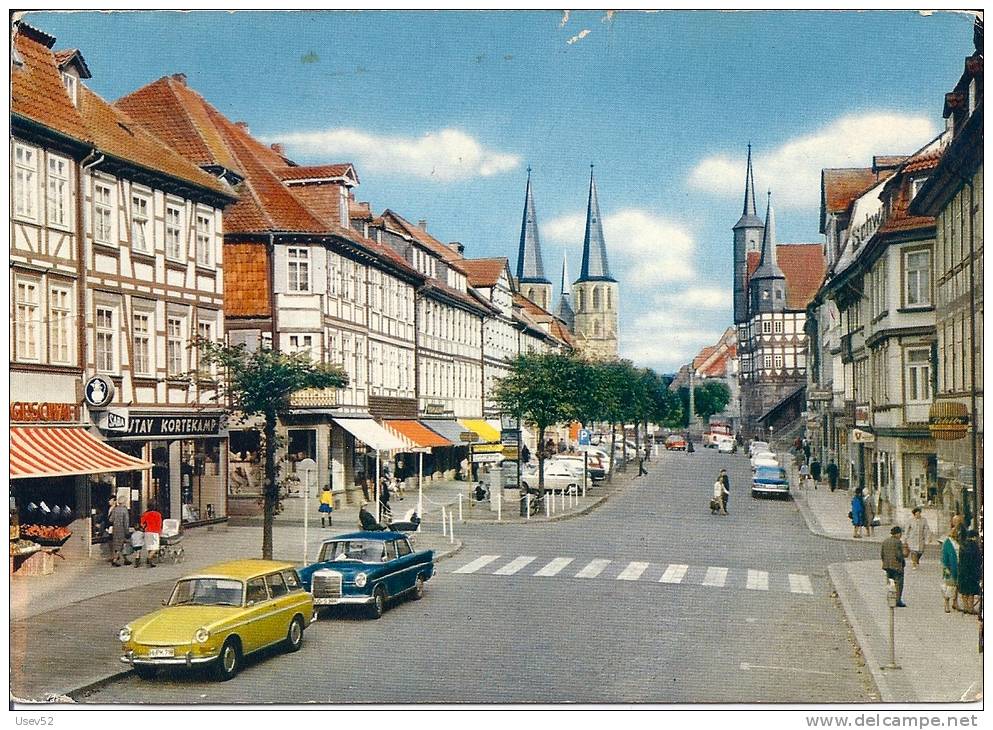 Duderstadt - Marktstrasse, Blick Zum Rathaus U. Cyriakuskirche - Voitures - Duderstadt