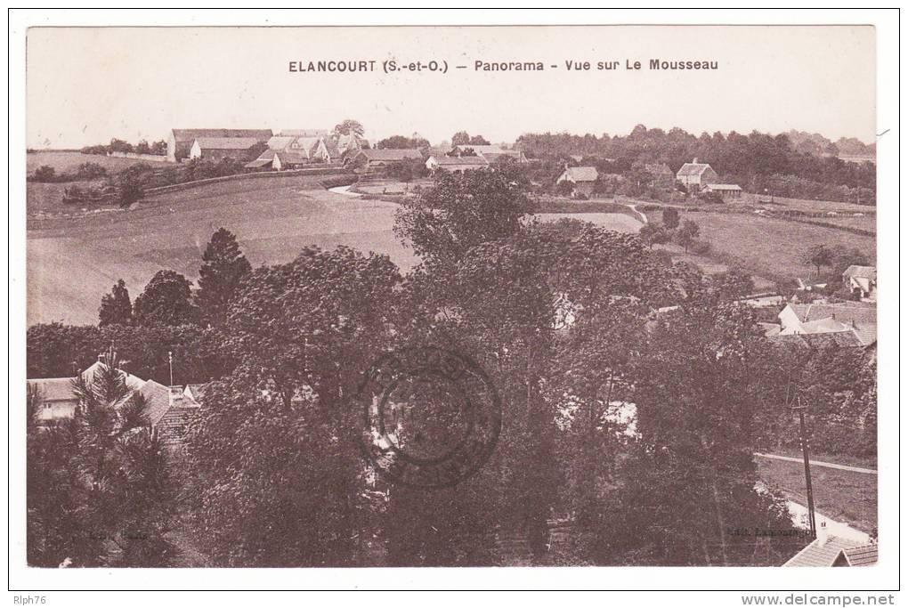 78 - ELANCOUT - Panorama - Vue Sur La Mousseau - Voir Scans - Elancourt