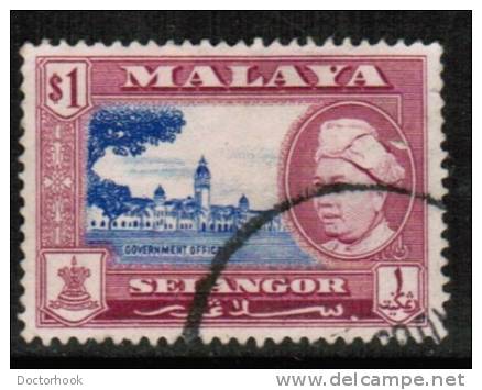 MALAYA---Selangor   Scott #  110   VF USED - Selangor