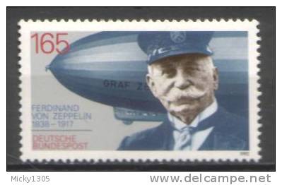 Germany - Mi-Nr 1597 Postfrisch / MNH ** (g415) - Zeppelins