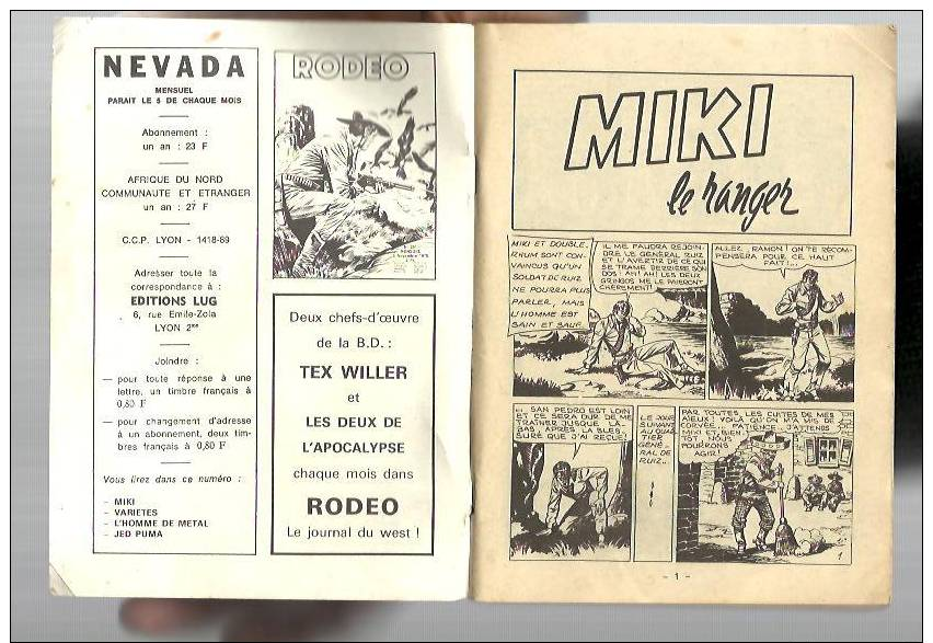 NEVADA N°340 Du 5 NOVEMBRE 1975-bon état Général-Ed.LUG- - Nevada