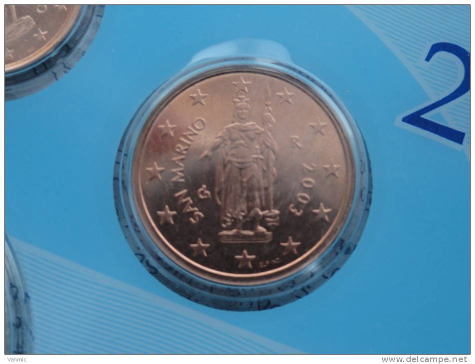 2003 - 2 Centimes Euro San Marino - Saint Marin - Scellée Du Coffret BU - San Marino