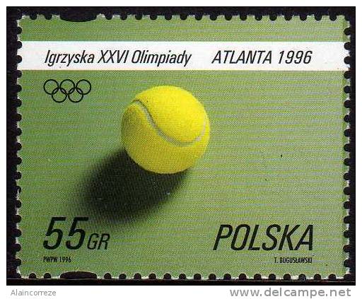 Pologne Neuf MNH** Balle De Tennis 35e Olympiades Atlanta 1996 Jeux Olympiques - Zomer 1996: Atlanta