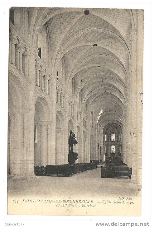 Saint-Martin-de-Boscherville (76) : L'intérieur De L'église Saint-Georges En 1910. - Saint-Martin-de-Boscherville