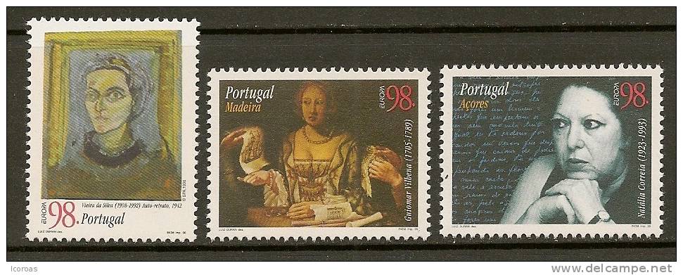 1996 - EUROPA - Famous Women - Unused Stamps