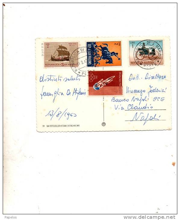1960    CARTOLINA VIAGGIATA - Briefe U. Dokumente