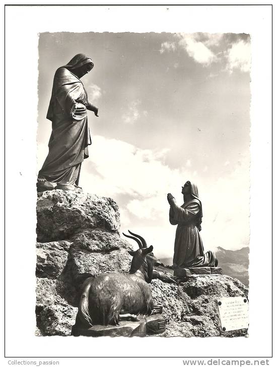 Cp, Sculptures, Notre-Dame Du Laus (H-A), Apparition De La Vierge à Soeur Benoite à Pindreau - Sculptures