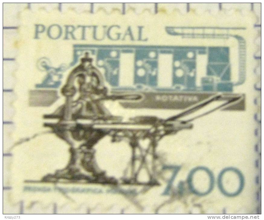 Portugal 1978 Printing Equipment 7esc - Used - Usado