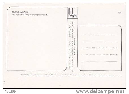 AIRPLANE - AK 89154 Trans World - McDonnell Douglas MD-83 - 1946-....: Moderne