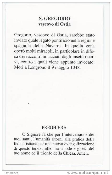 San Gregorio Vescovo Di Ostia - Longrono - Santini