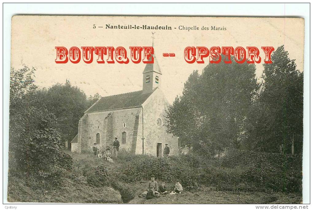 60 - NANTEUIL Le HAUDOIN - Pique Nique à La Chapelle Des Marais -  - Dos Scané - Nanteuil-le-Haudouin