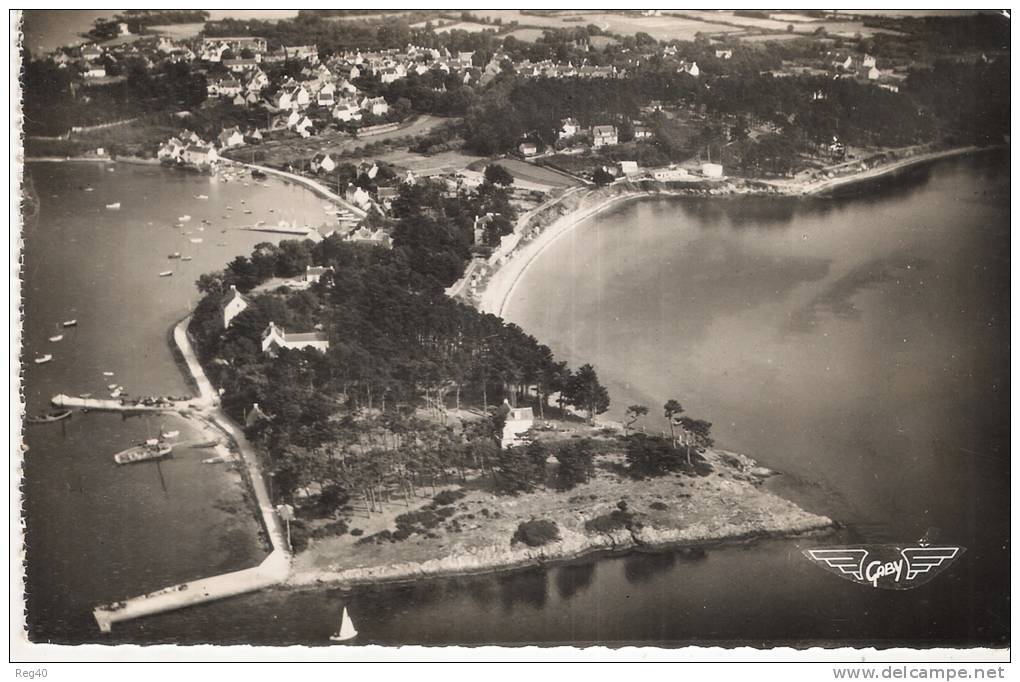 D56 - LA FRANCE VUE DU CIEL..... ILES AUX MOINES - Le Débarcadère, Bois D'Amour, La Plage Du Drenn...... - Ile Aux Moines