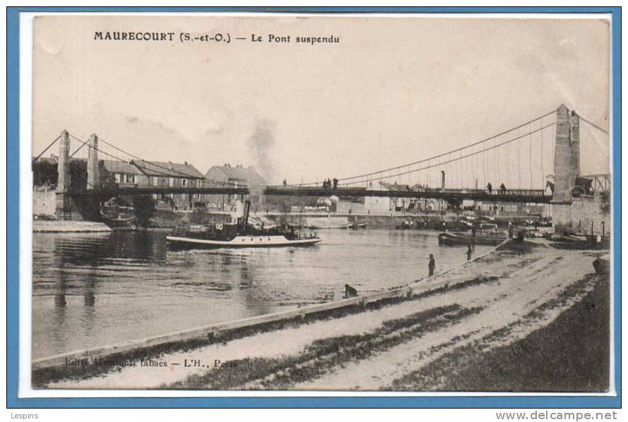 78 - MAURECOURT -- Le Pont Suspendu - Maurecourt