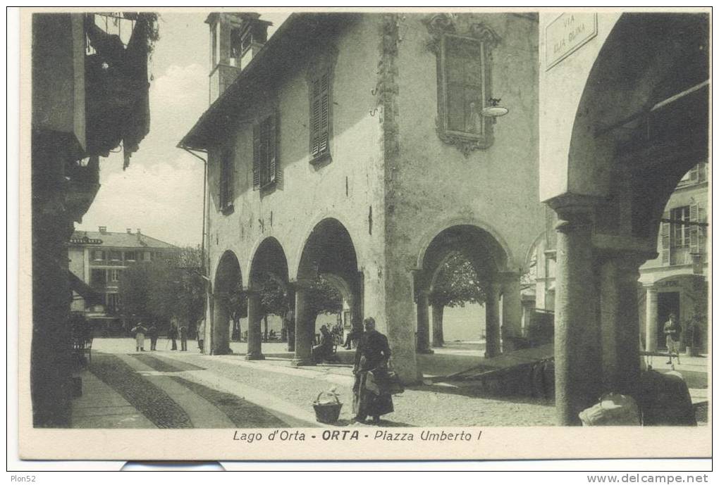 6485-ORTA(NOVARA)-PIAZZA UMBERTO I°-ANIMATA-FP - Novara
