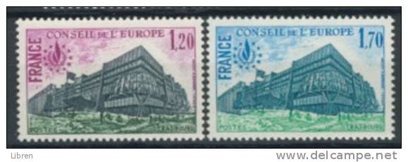 FRANCE 1978 YV SERVICE 58-59 CONSEIL DE L'EUROPE. MNH, POSTFRIS, NEUF**. - 1978