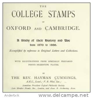 EBook: "UK COLLEGE STAMPS. Oxford And Cambridge" - United Kingdom