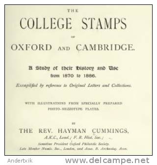 EBook: "UK COLLEGE STAMPS. Oxford And Cambridge" - Grande-Bretagne
