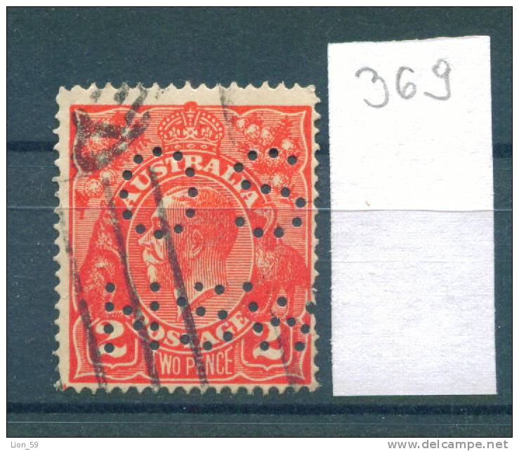 25K369 // - OS NSW - King George V , Australia Australien Australie - Perfin Perfores Perforiert Perforati Perforadas - Perforiert/Gezähnt