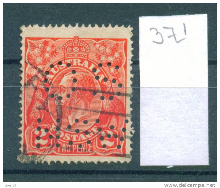 25K371 // - OS NSW - King George V , Australia Australien Australie - Perfin Perfores Perforiert Perforati Perforadas - Perfins