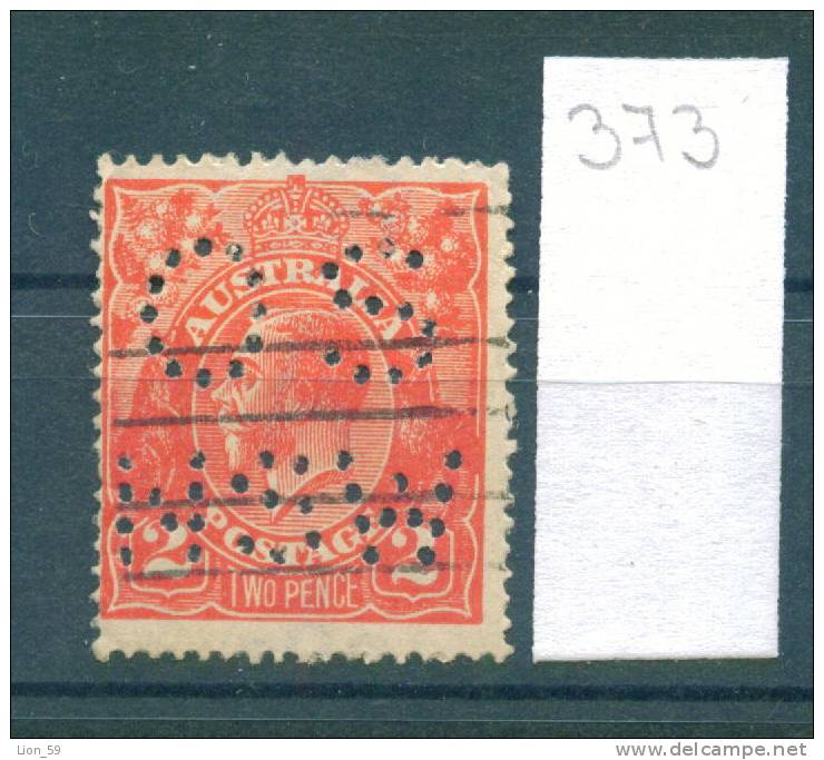 25K373 // - OS NSW - King George V , Australia Australien Australie - Perfin Perfores Perforiert Perforati Perforadas - Perfin