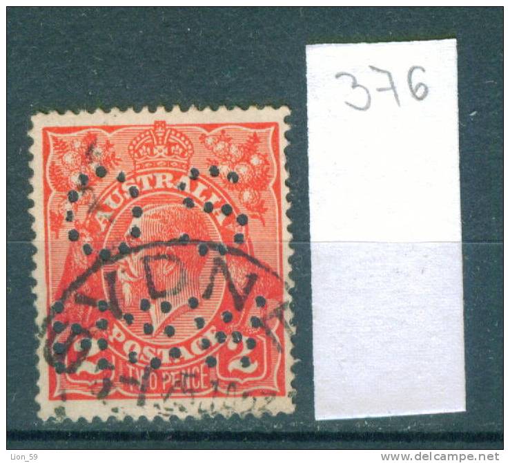 25K376 // - OS NSW - King George V , Australia Australien Australie - Perfin Perfores Perforiert Perforati Perforadas - Perfins