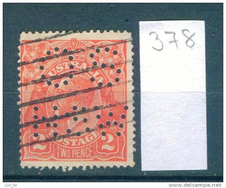 25K378 // - OS NSW - King George V , Australia Australien Australie - Perfin Perfores Perforiert Perforati Perforadas - Perfin