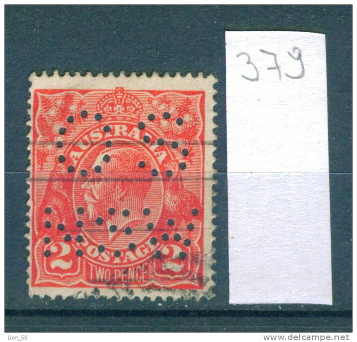 25K379 // - OS NSW - King George V , Australia Australien Australie - Perfin Perfores Perforiert Perforati Perforadas - Perfins