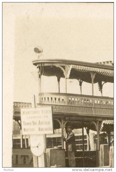 USA, MINNETONKA BEACH EXPRESS, SHIP BOAT STEAMER ,  OLD REAL PHOTO POSTCARD - Other & Unclassified