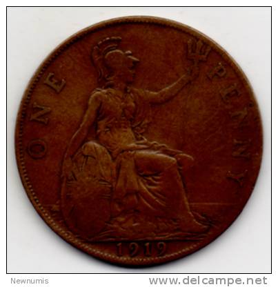 GREAT BRITAIN / GRAN BRETAGNA - GEORGE V - 1 PENNY ( 1919 ) - D. 1 Penny