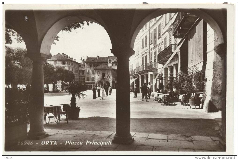 6516-ORTA(NOVARA)-PIAZZA PRINCIPALE-ANIMATA-FP - Novara