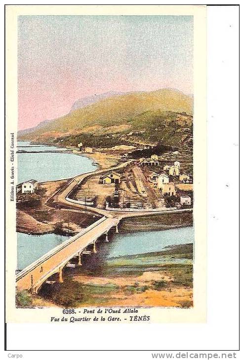 TUNISIE - Pont De L'oued Allala - Vue Du Quartier De La Gare. - TÉNÈS. - Tunisie