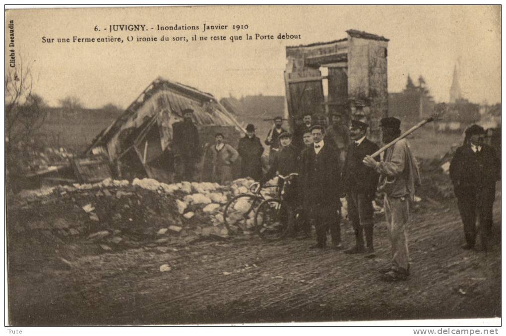 JUVIGNY INONDATION JANVIER 1910 - Autres & Non Classés