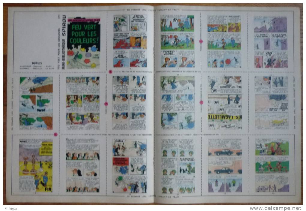 MINI RECIT     371 	SPIROU  1526 	Feu Vert Pour Les Couleurs 	Frères Clips 	Denis - Spirou Magazine