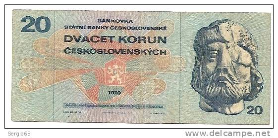 20 Korun - 1970 - Cecoslovacchia