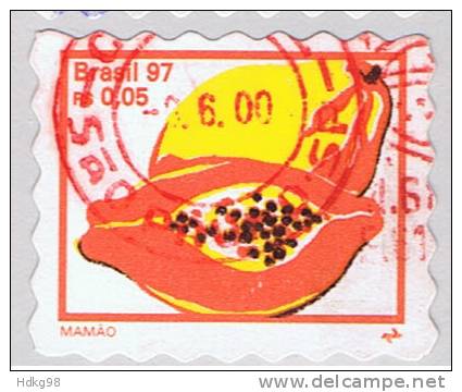 BR+ Brasilien 1997 Mi 2754 BA Papaya - Used Stamps
