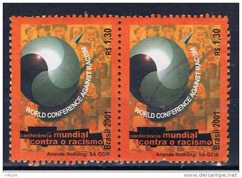 BR+ Brasilien 2001 Mi 3173 (Paar) - Used Stamps