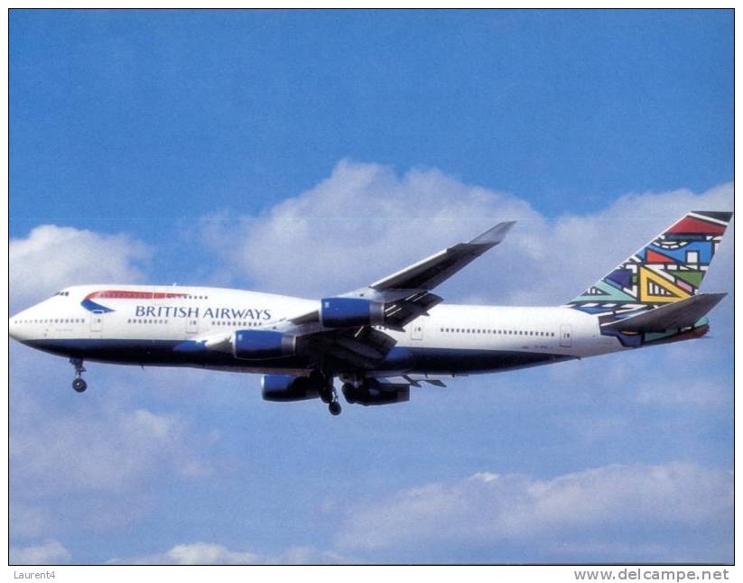 (avi -44) - Avion - Airplane - B 747-436  - British Ariways - 1946-....: Moderne