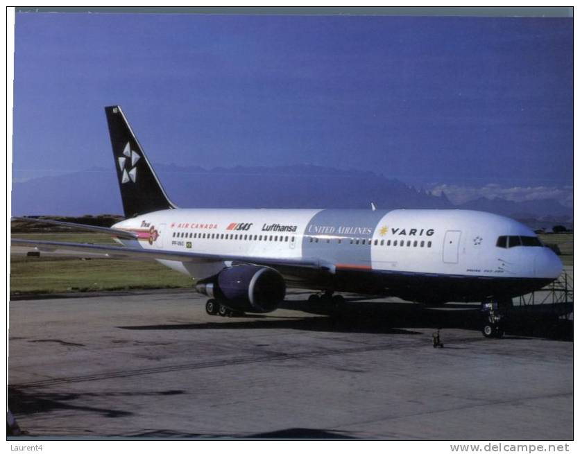 (avi -44) - Avion - Airplane - B 767-241  - Star Alliance VARIG - 1946-....: Moderne